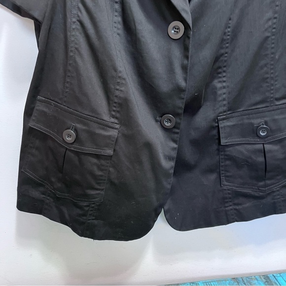 Michel by Michel Antonio Black Blazer Jacket Size 16 - Picture 7 of 9